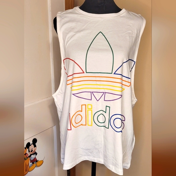 adidas Tops - Adidas | NWT Women's Pride Muscle Tee Tank Top Size XL